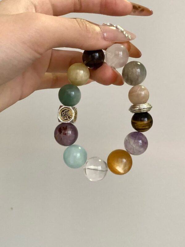 Luxurious Crystal & Gemstone Bracelet - Image 4